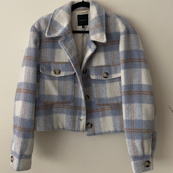 Plaid Cropped Jacket - Picture 1 of 4